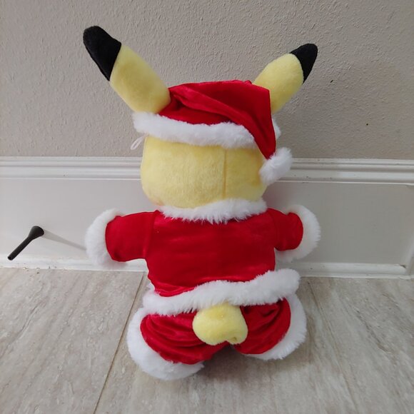 Build A Bear Pokémon Pikachu Santa Outfit 25th Celebration Plush 15” With Sound - Picture 4 of 4